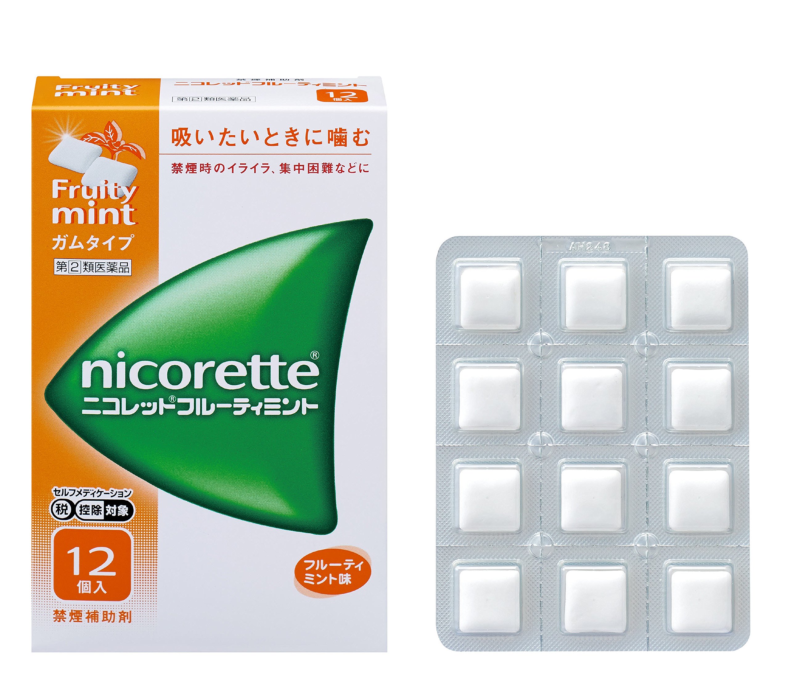 Amazon.co.jp: 【指定第2類医薬品】ニコレットフルーティミント 12個